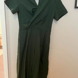 Lush Emerald Green Jumpsuit M